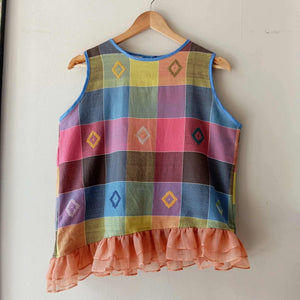 MAGANDA COLLECTION: CLAUDIA W/ PIÑA ( SALMON ) RUFFLES