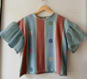 MATAHUM COLLECTION: CORAZON IN LUISITA W/ PIÑA INDIGO SLEEVES