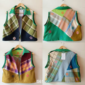 MASINING V1: REVERSIBLE S61 W/ NEW OLIVE FLOWERS COLLAR