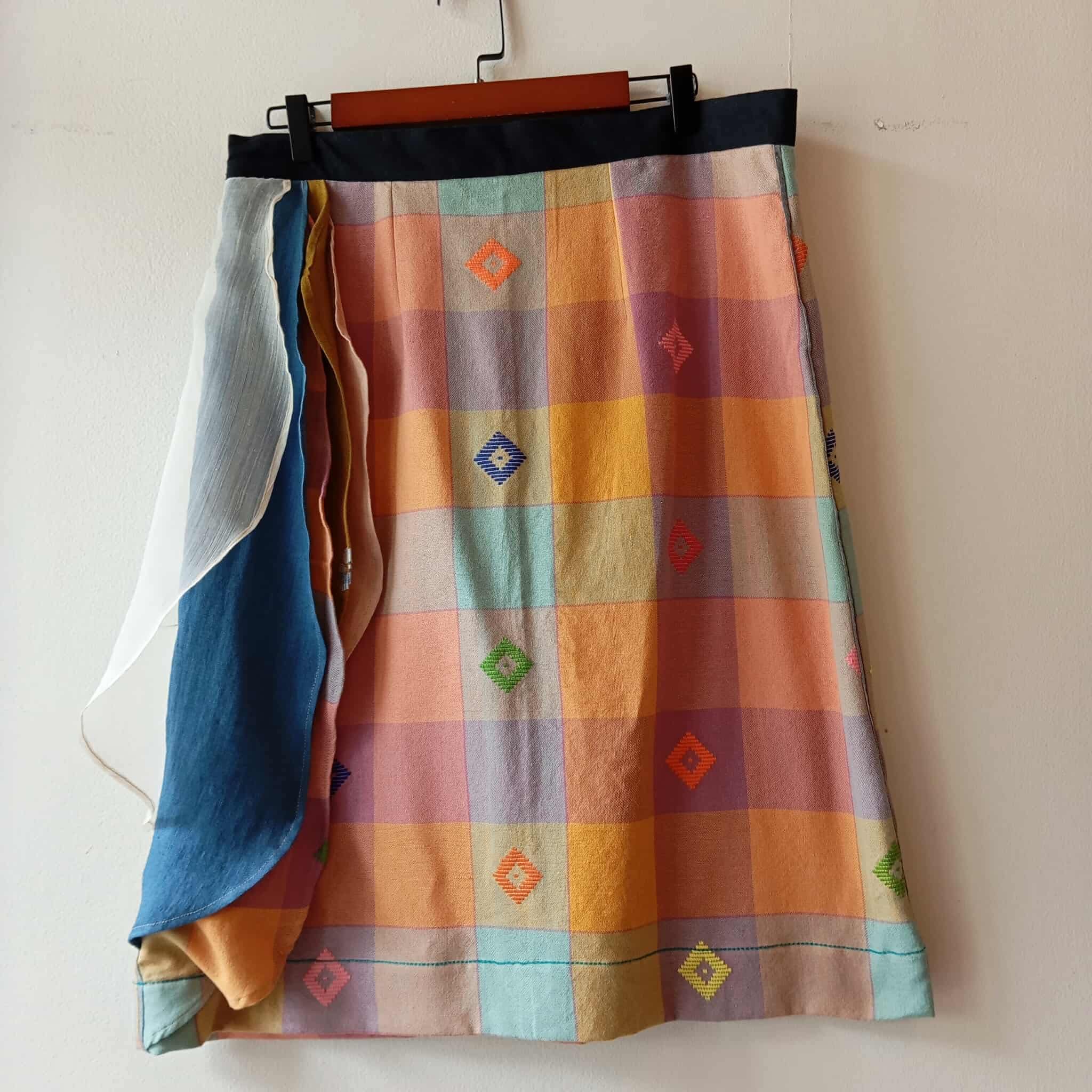 SKIRT MIDI: CHARLENE DIAMANTE FULL W/ FRILLS