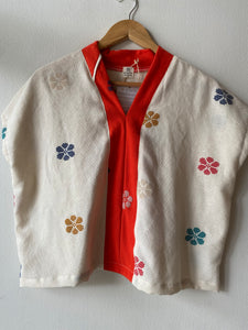 TINGADLAW: WHITE FLOWERS/ ORANGE