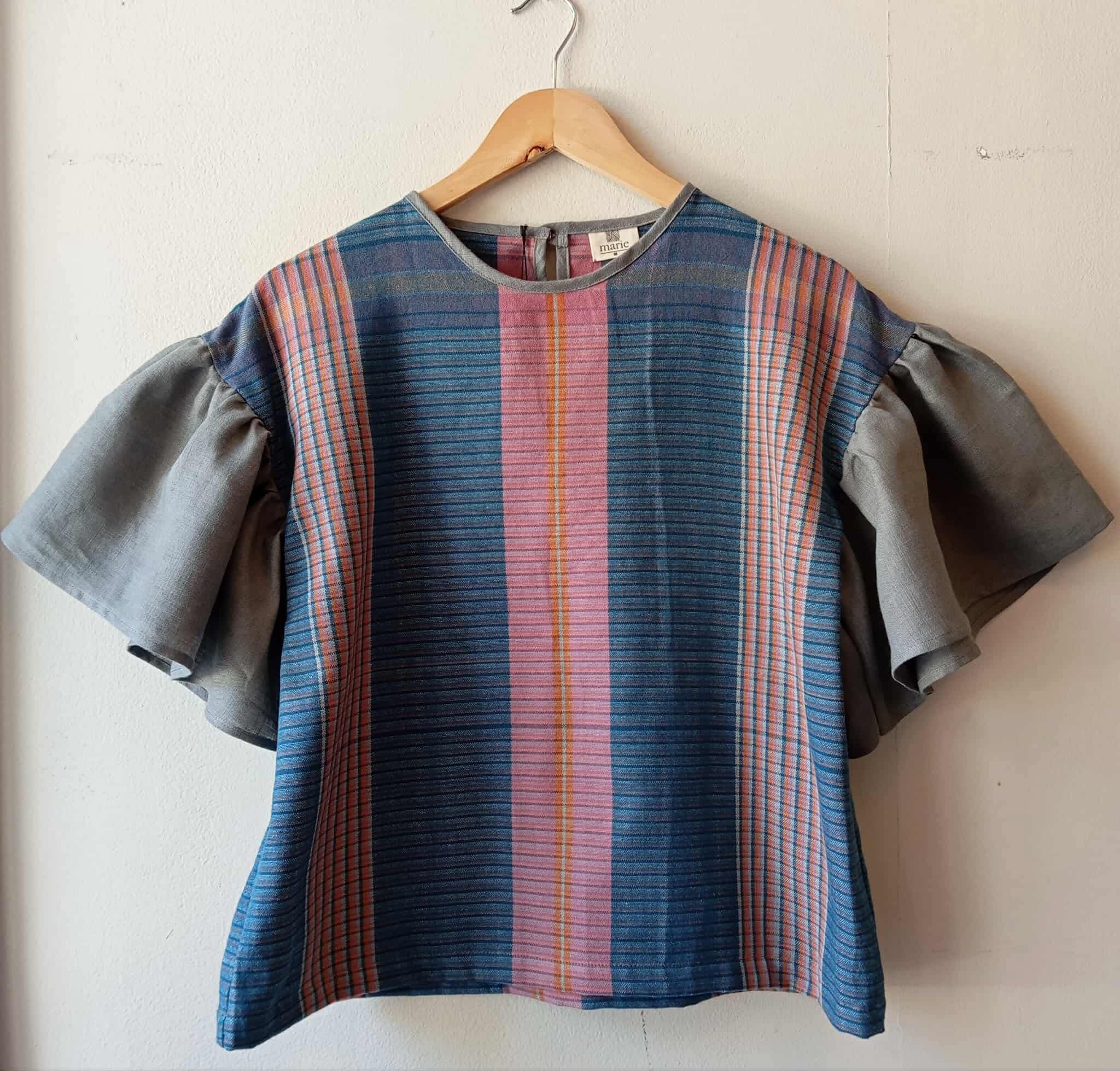 CORAZON: JILLIAN W/ GREY LINEN SLEEVES