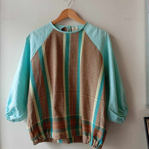 KATAWHAY: RODA W/ SEA OLIVE LINEN SLEEVES