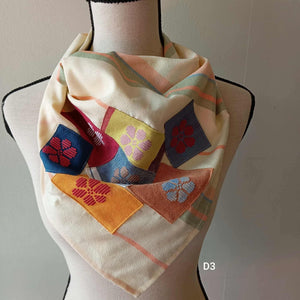 SCARF: BEATRIZ W/ PATCHES*