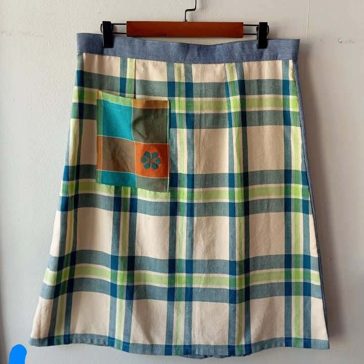 SKIRT REG: KYLAH  W/ GLENDA POCKET (DENIM BACK)