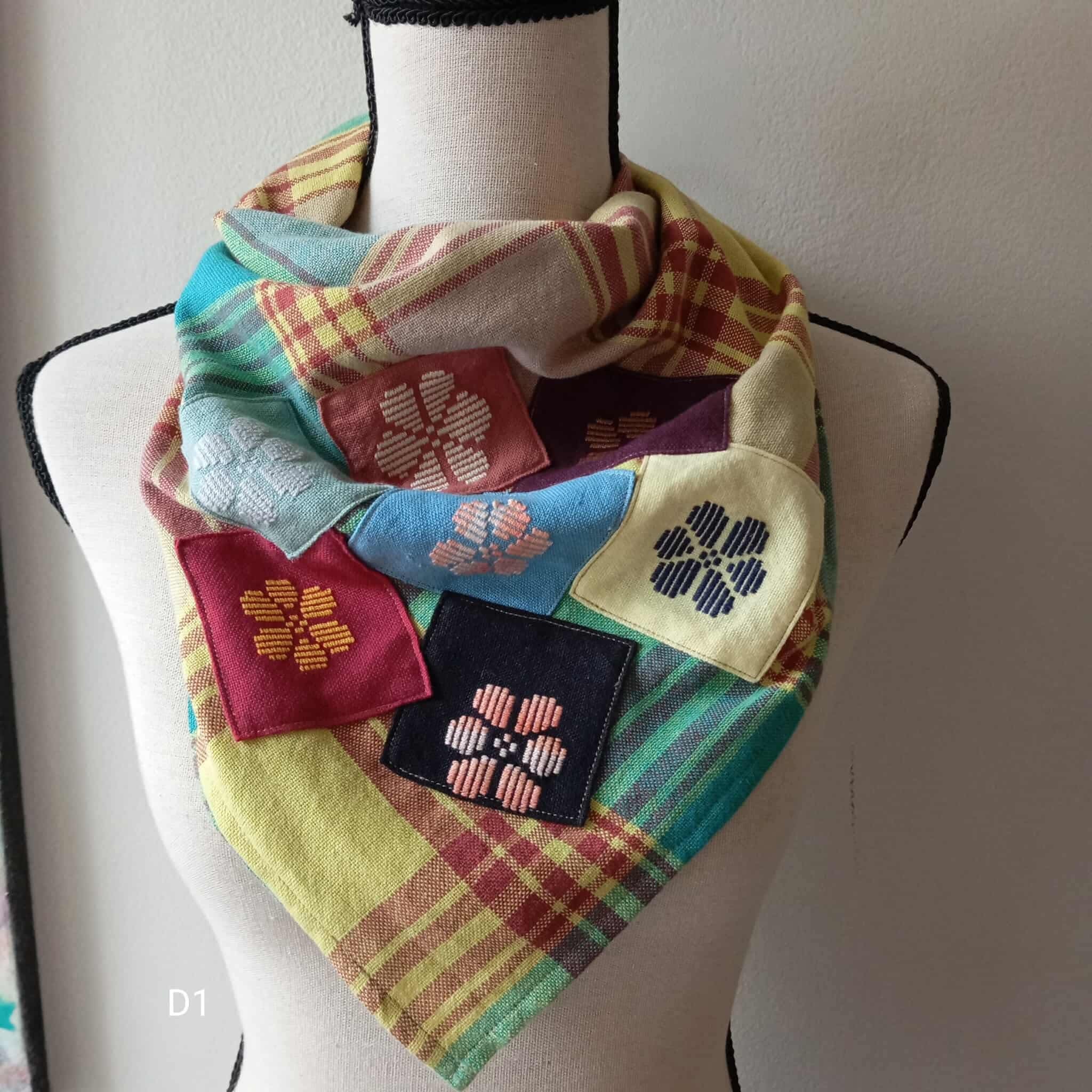 SCARF: MARIBEL W/ PATCHES
