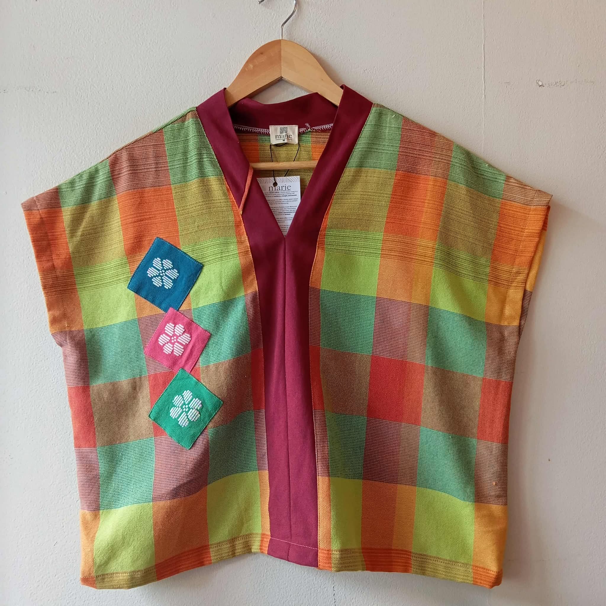 TINGADLAW: DIVINE FULL W/ FLOWERS PATCHES/ RED BUD POLY BIAS