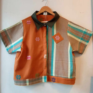 MARIKIT: MIX GLAZED GINGER FLOWERS / RODA W/ PATCHES / RODA SLEEVES