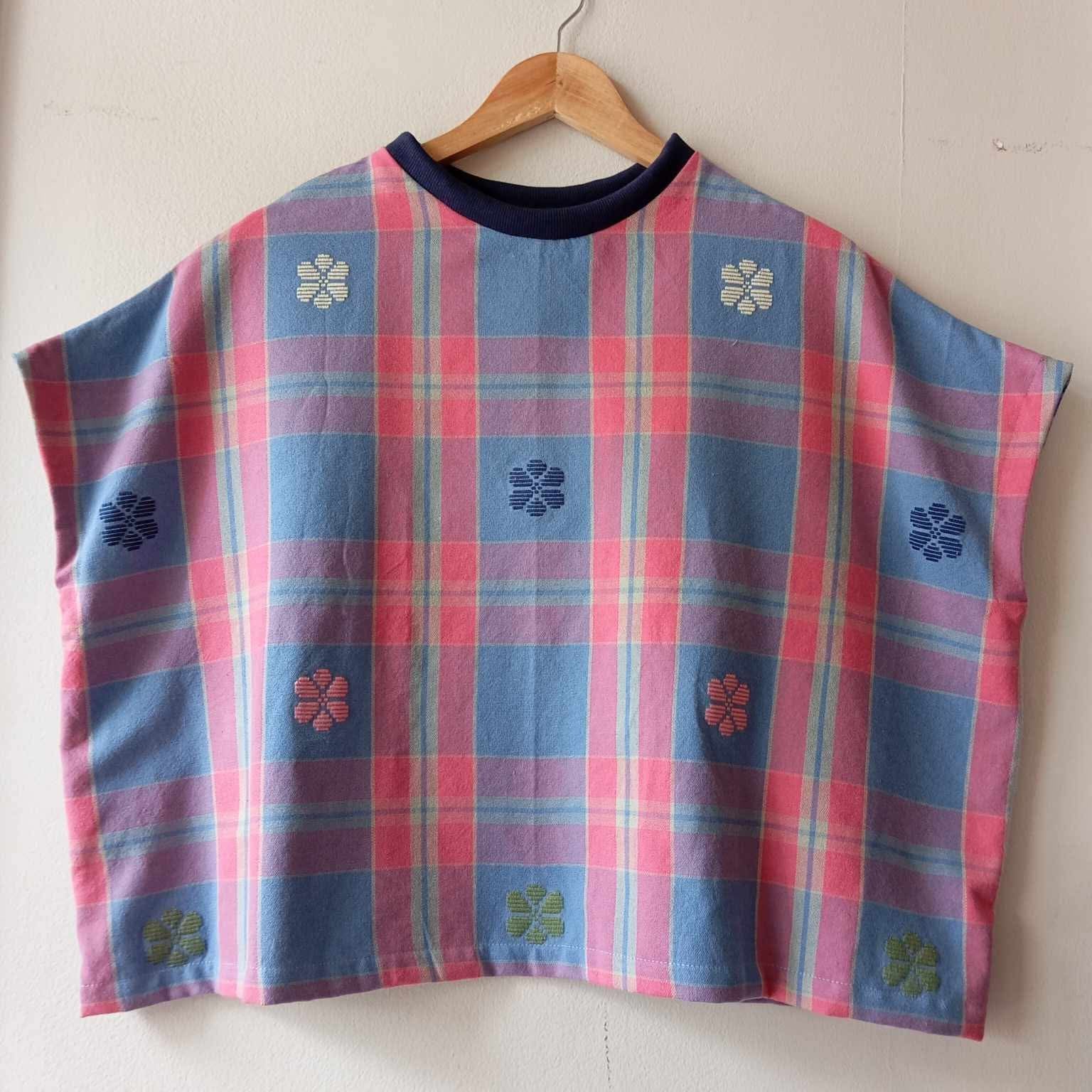 KASIYAHAN: JASMINE W/ NAVY BLUE RIBBED COLLAR