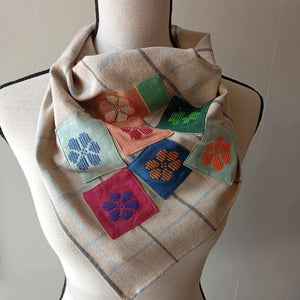 SCARF: MICHELLE V2 W/ PATCHES*