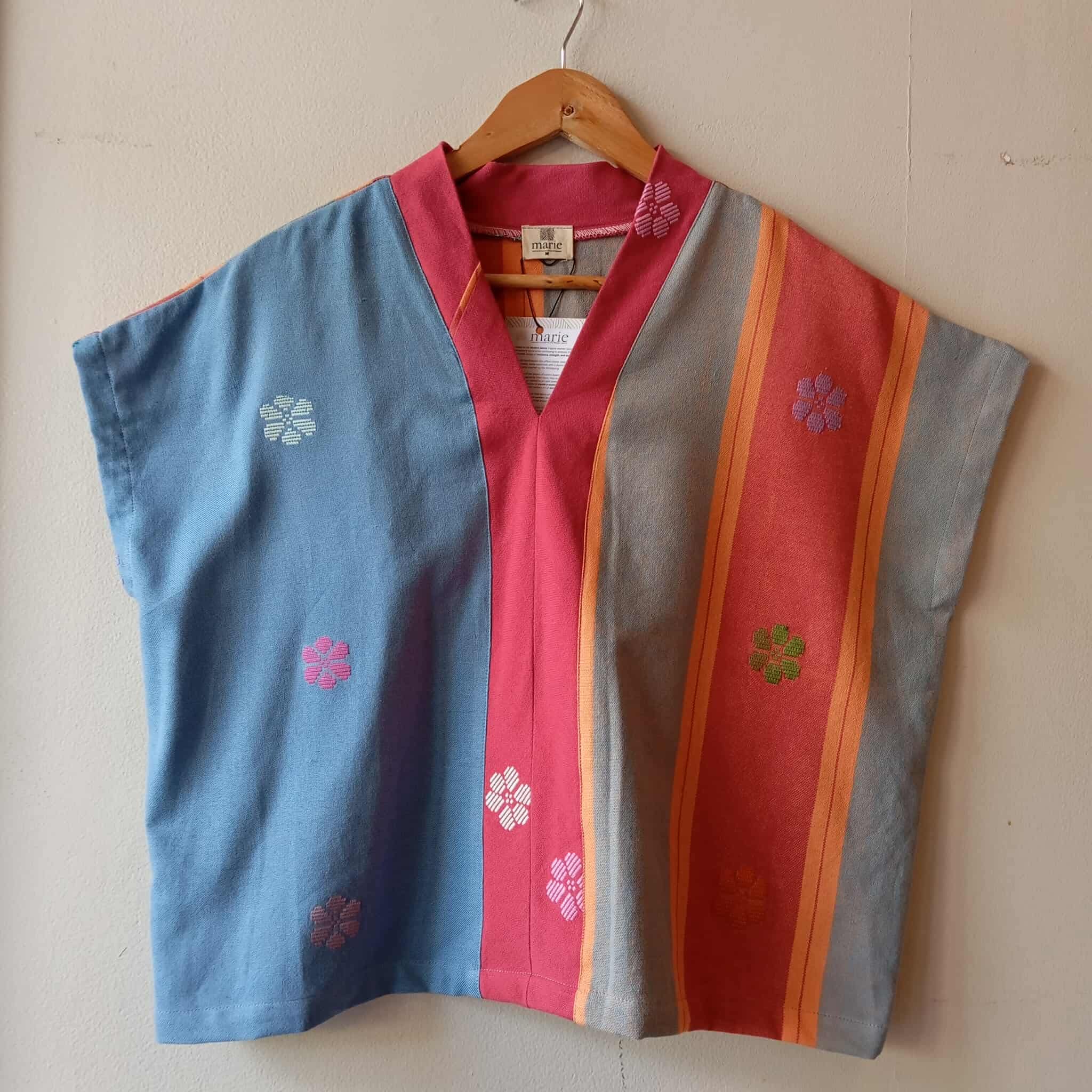 TINGADLAW: MIX CELESTINA / BLUE FLOWERS W/ RED FLOWERS BIAS
