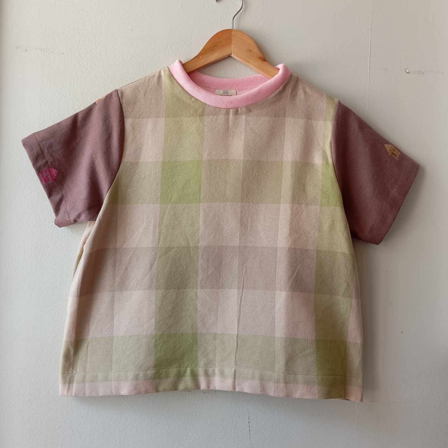 PAMANA V2: Stella w/ brown bahay kubo sleeves & light pink collar