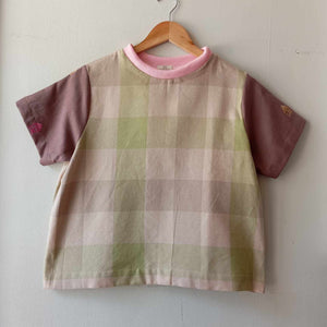 PAMANA V2: Stella w/ brown bahay kubo sleeves & light pink collar