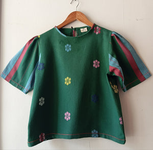 CLASSIC V1: DARK GREEN FLOWERS W/ LIA SLEEVES
