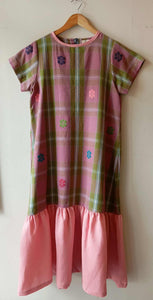 BESTIDA COLLECTION: PAULA FULL W/ SLEEVES  W/ PINK LINEN SKIRT