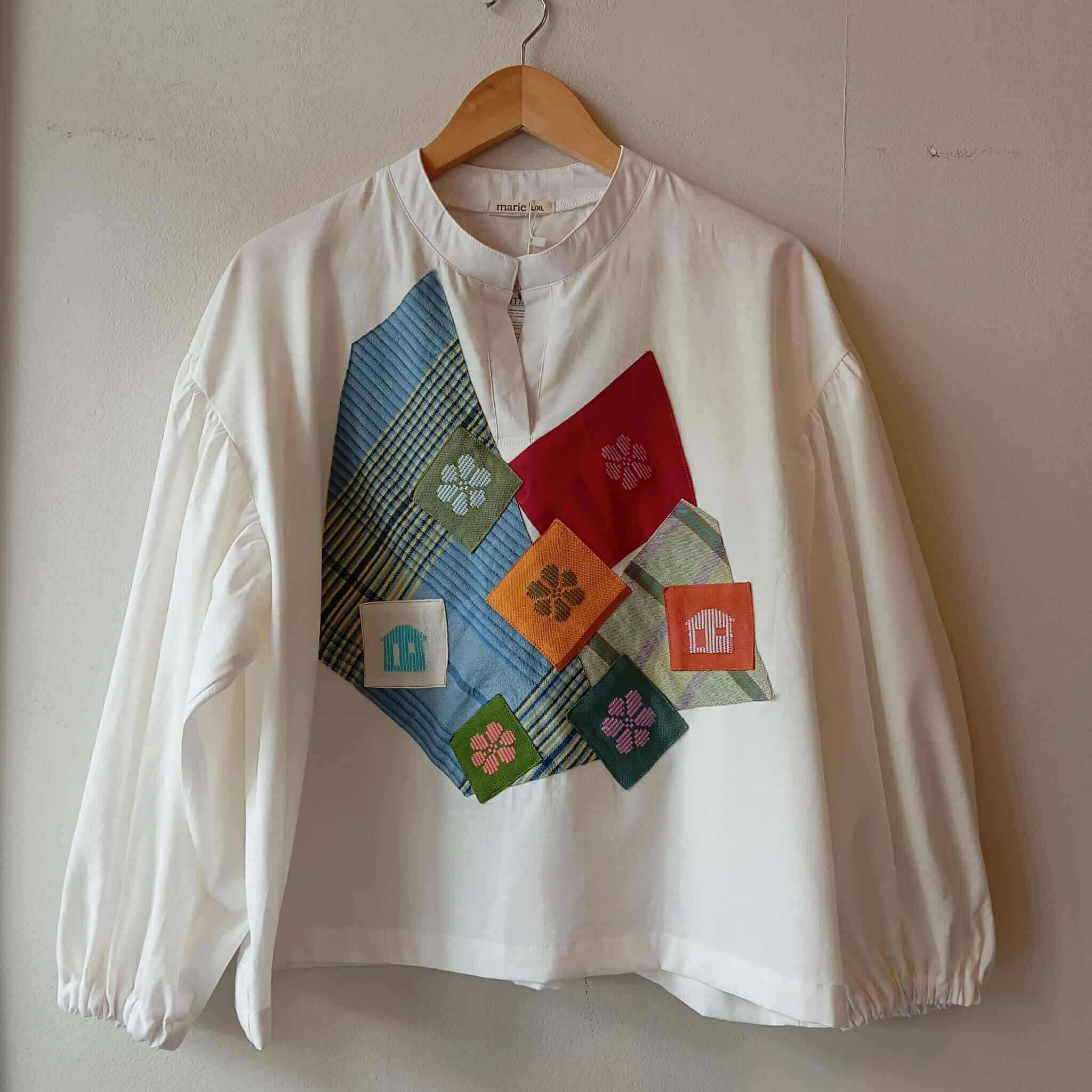 MADAYAW: WHITE LINEN FULL W/ PATCHES