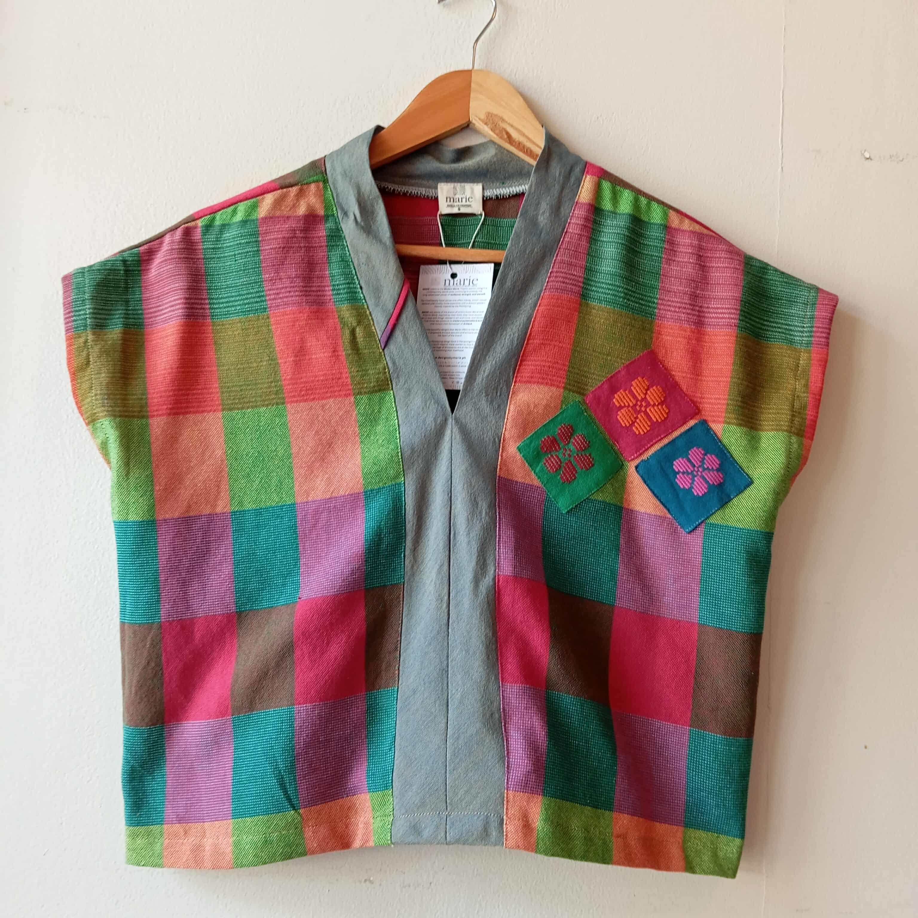 TINGADLAW: ANNE FULL W/ FLOWERS PATCHES / GRAY POLY BIAS