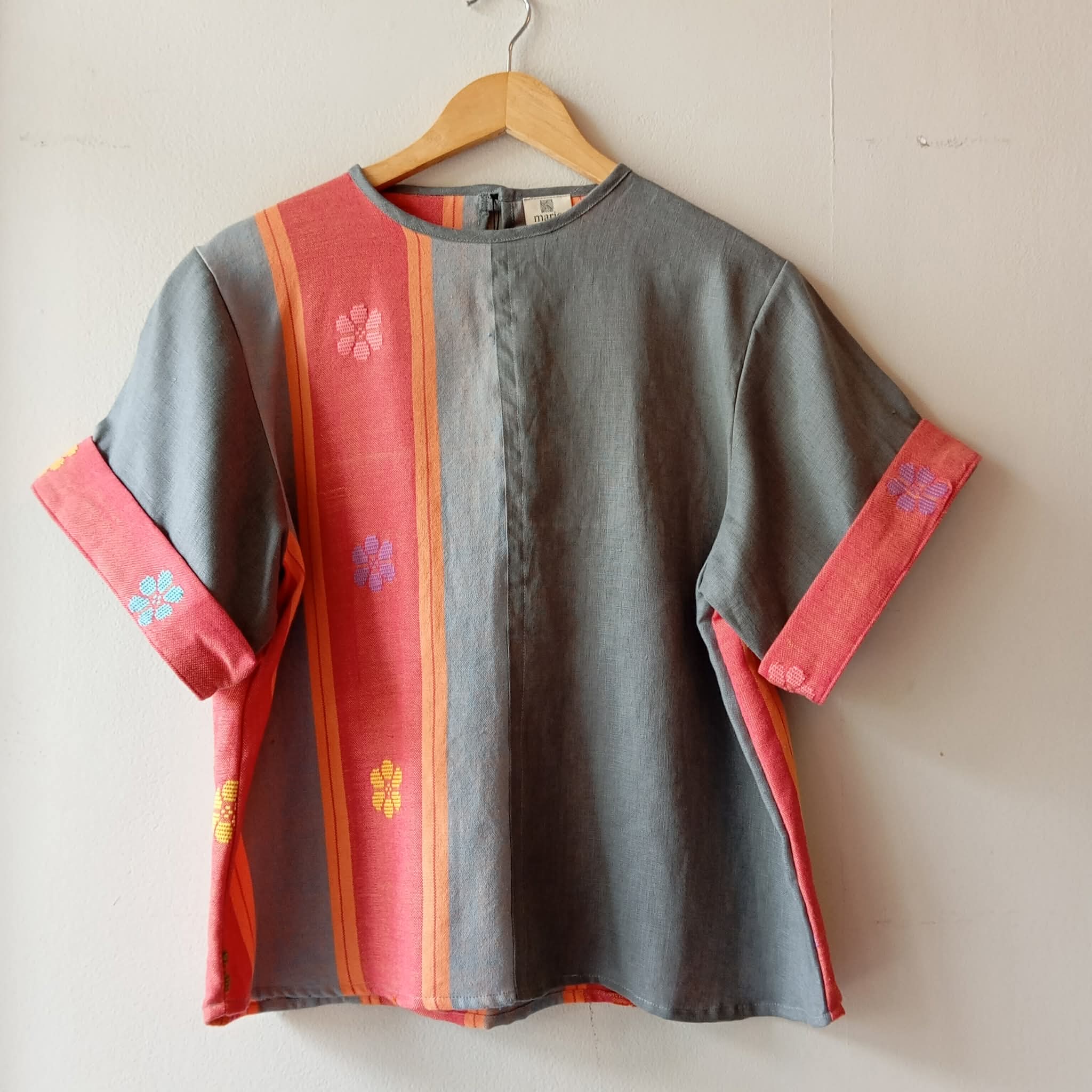 MASIGLA: MIX CELESTINA / GREY LINEN W/ GREY LINEN SLEEVES