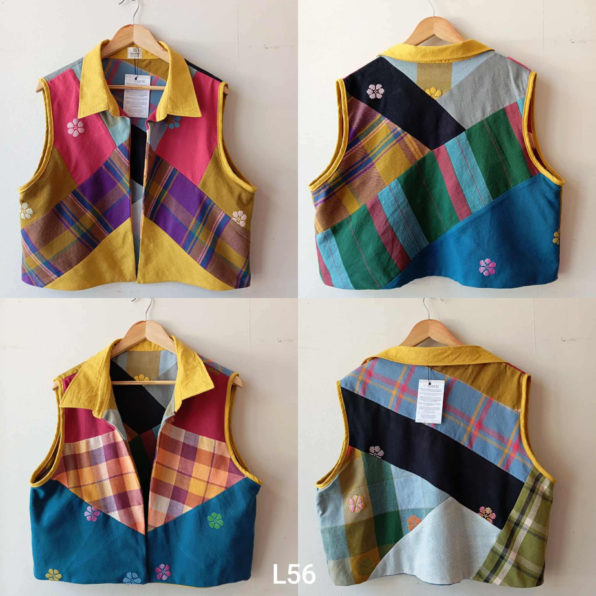 MASINING V1: REVERSIBLE L56  W/ MIMOSA YELLOW   LINEN COLLAR