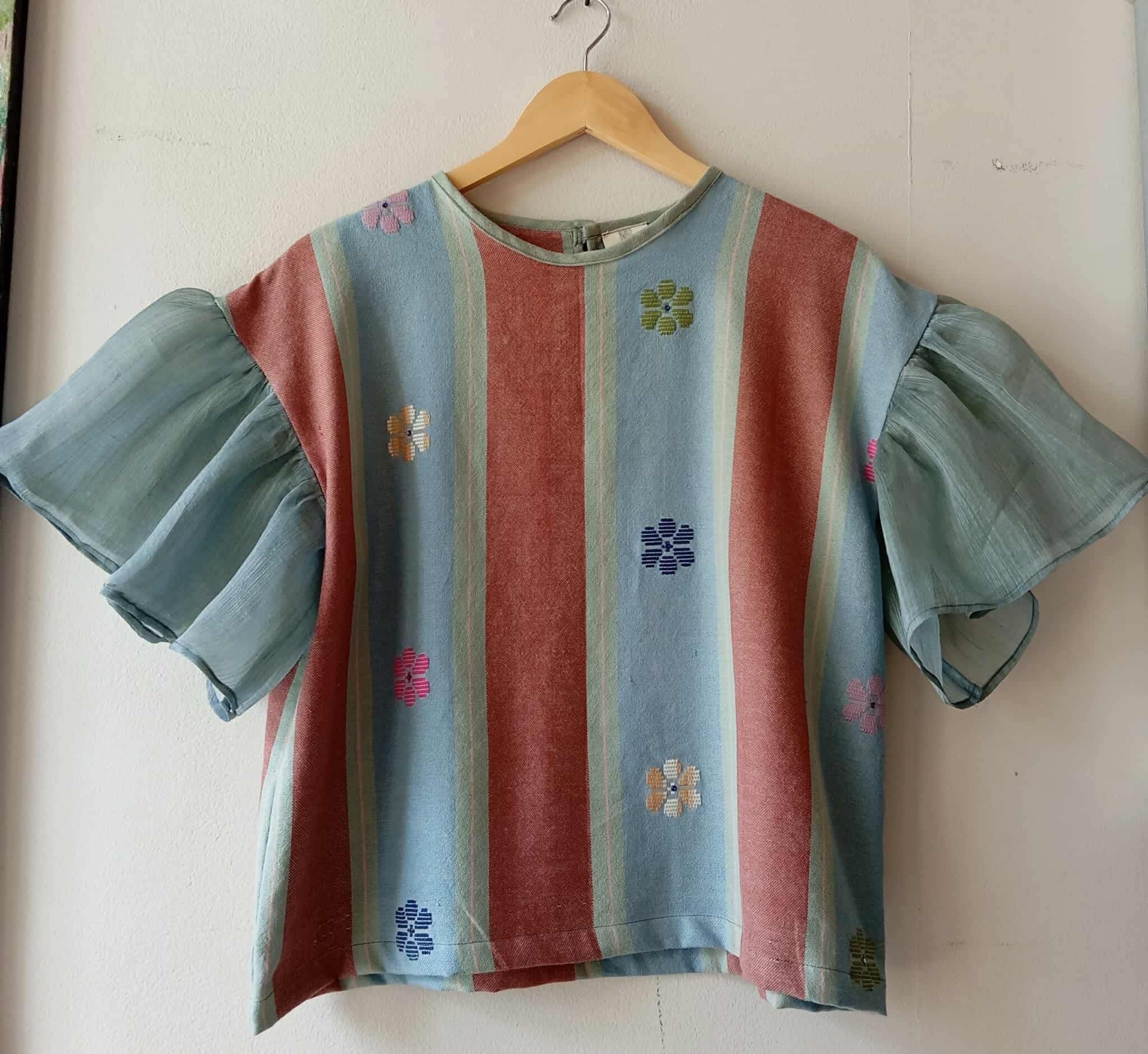 MATAHUM COLLECTION: CORAZON IN LUISITA W/ PIÑA INDIGO SLEEVES