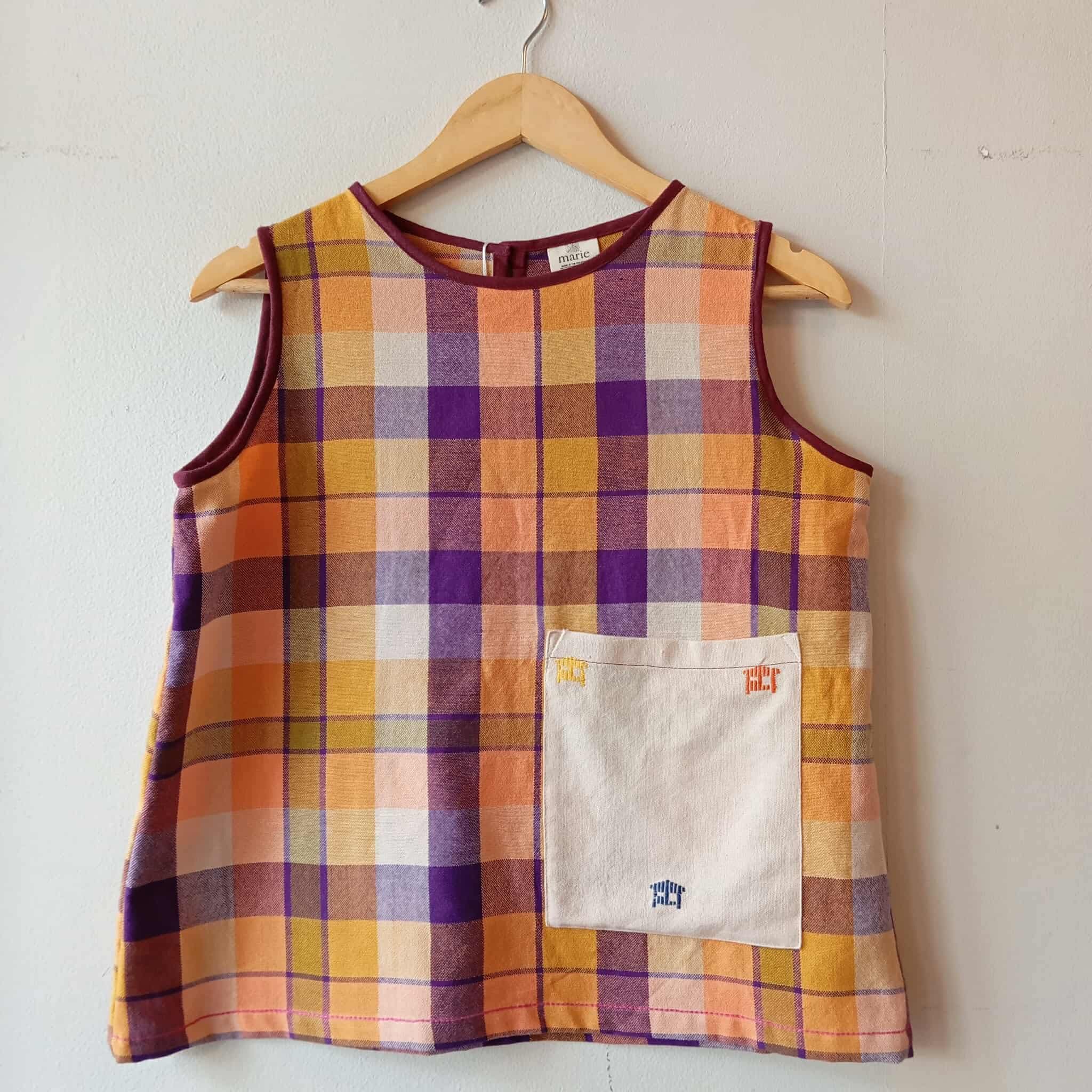 SLEEVELESS: NINA W/ REED YELLOW MINI BAHAY KUBO POCKET