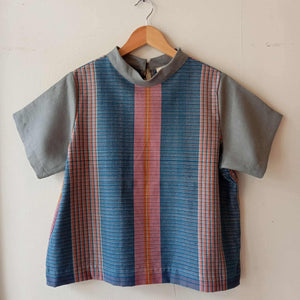 PAMANA V1: JILLIAN W/ GREY LINEN SLEEVES & COLLAR