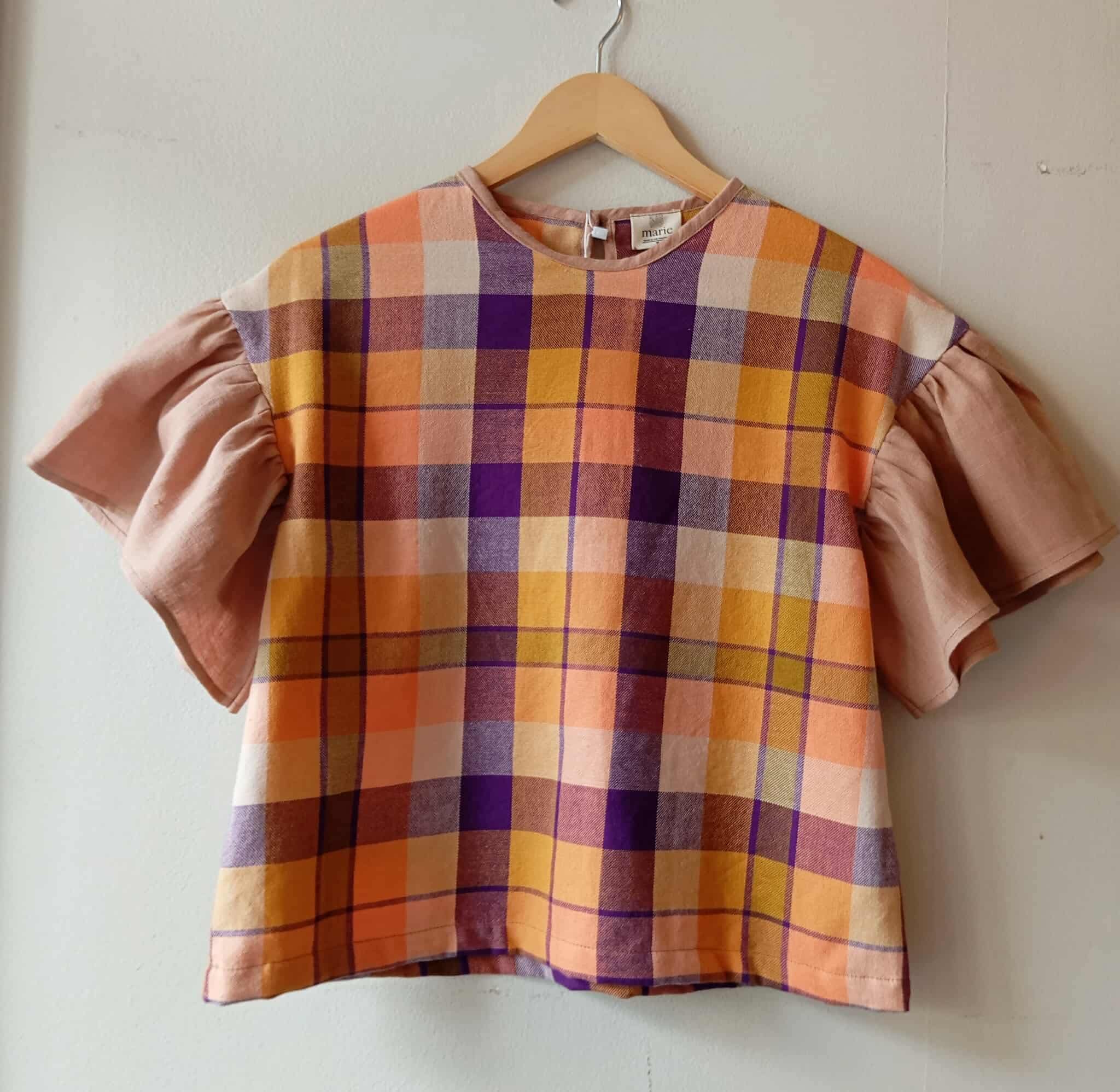 CORAZON: NINA W/ MISTY ROSE LINEN SLEEVES