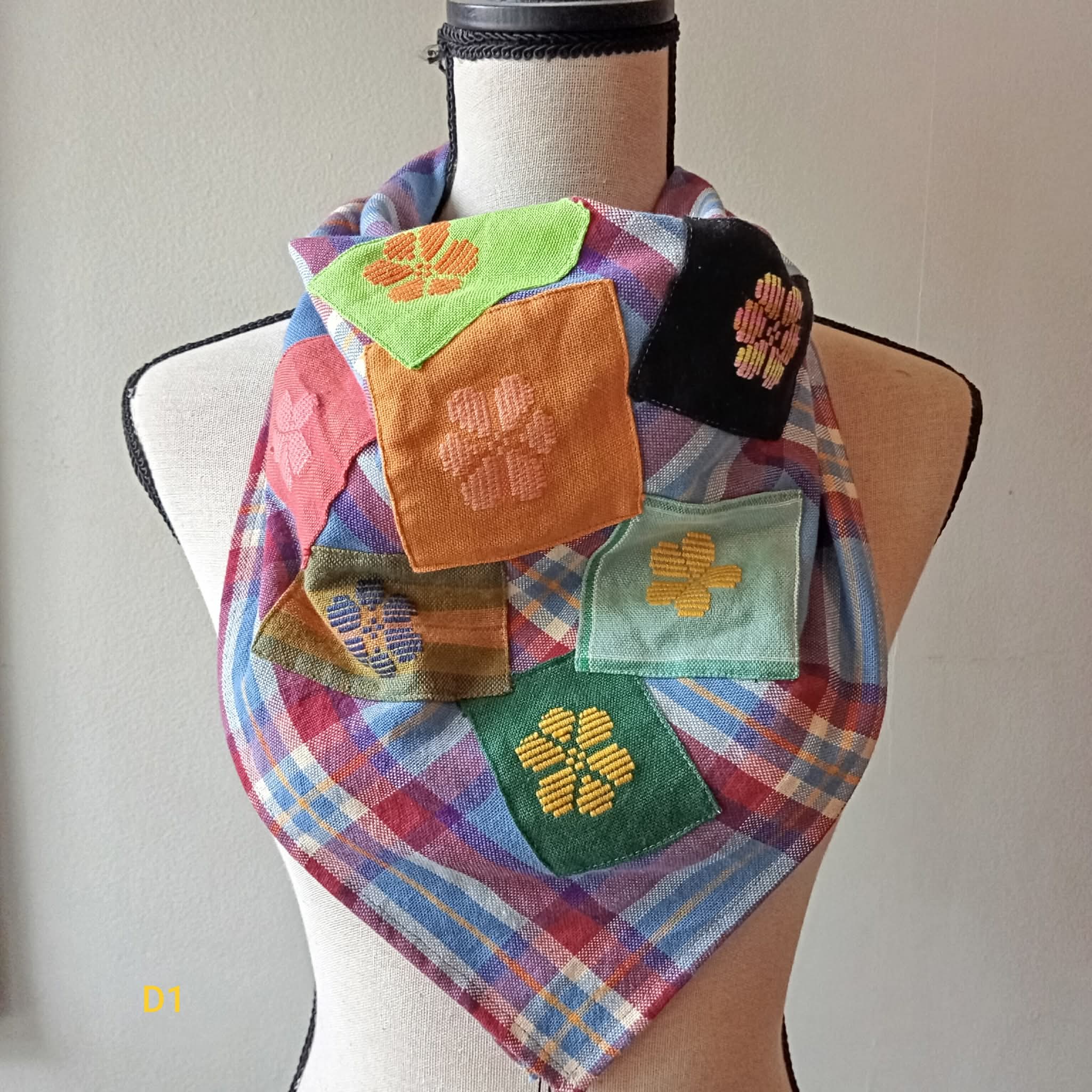 SCARF: ERIKA W/ PATCHES