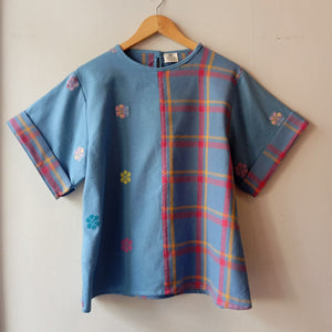 MASIGLA: MIX BLUE FLOWERS / EVELYN W/ BLUE FLOWERS SLEEVES