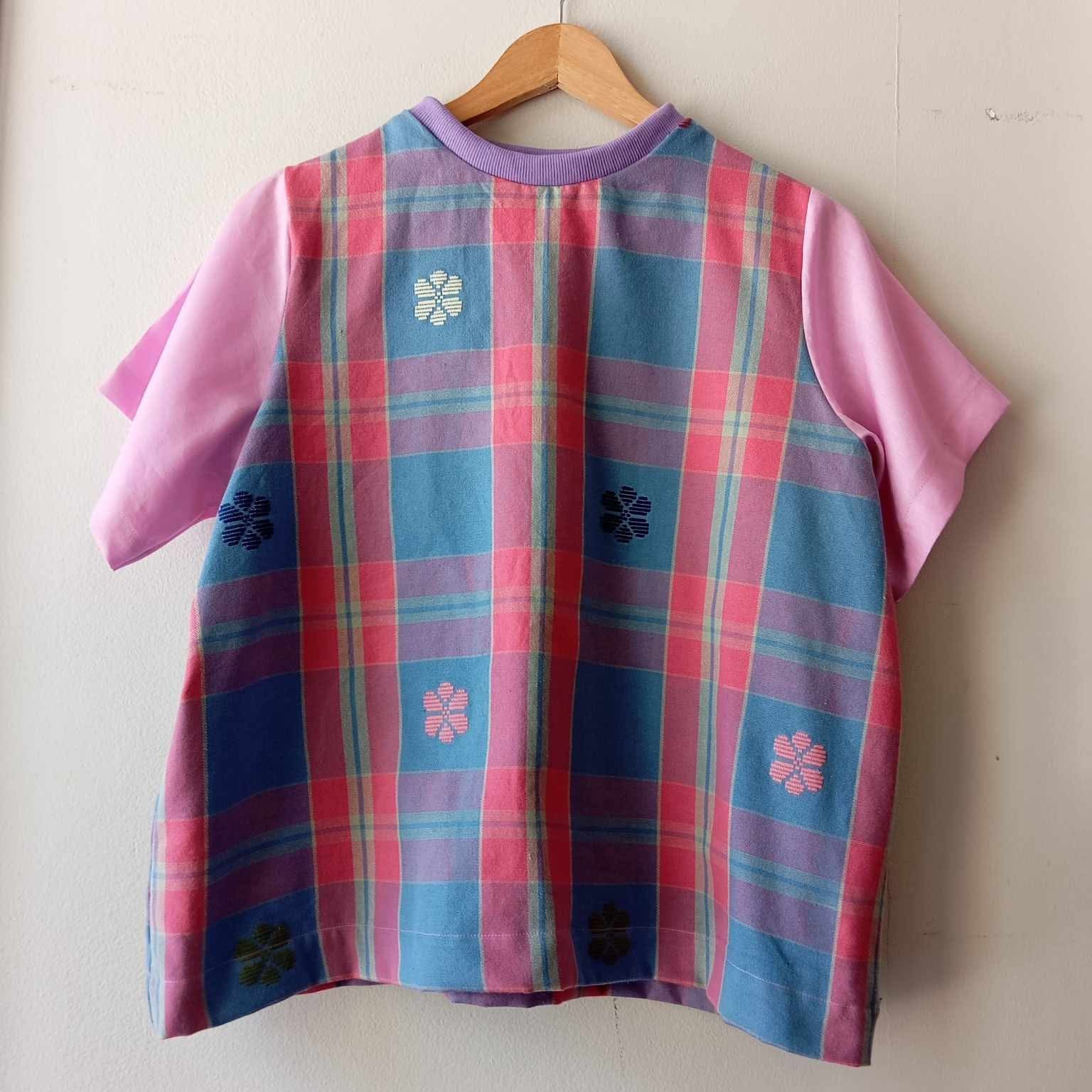 PAMANA V2: JASMINE W/ LIGHT PURPLE LINEN SLEEVES / LAVENDER COLLAR