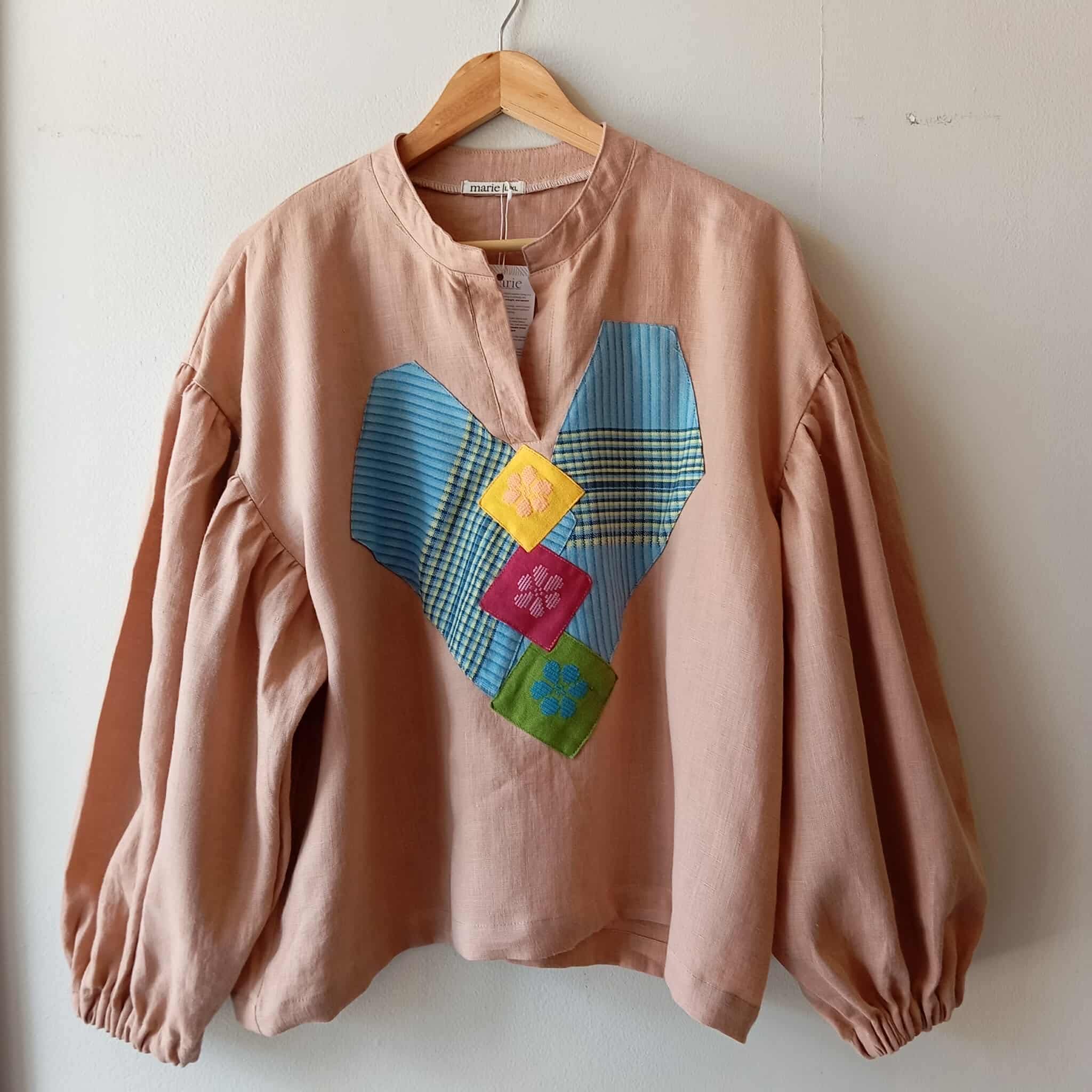 MADAYAW: MISTY ROSE LINEN W/ PATCHES*