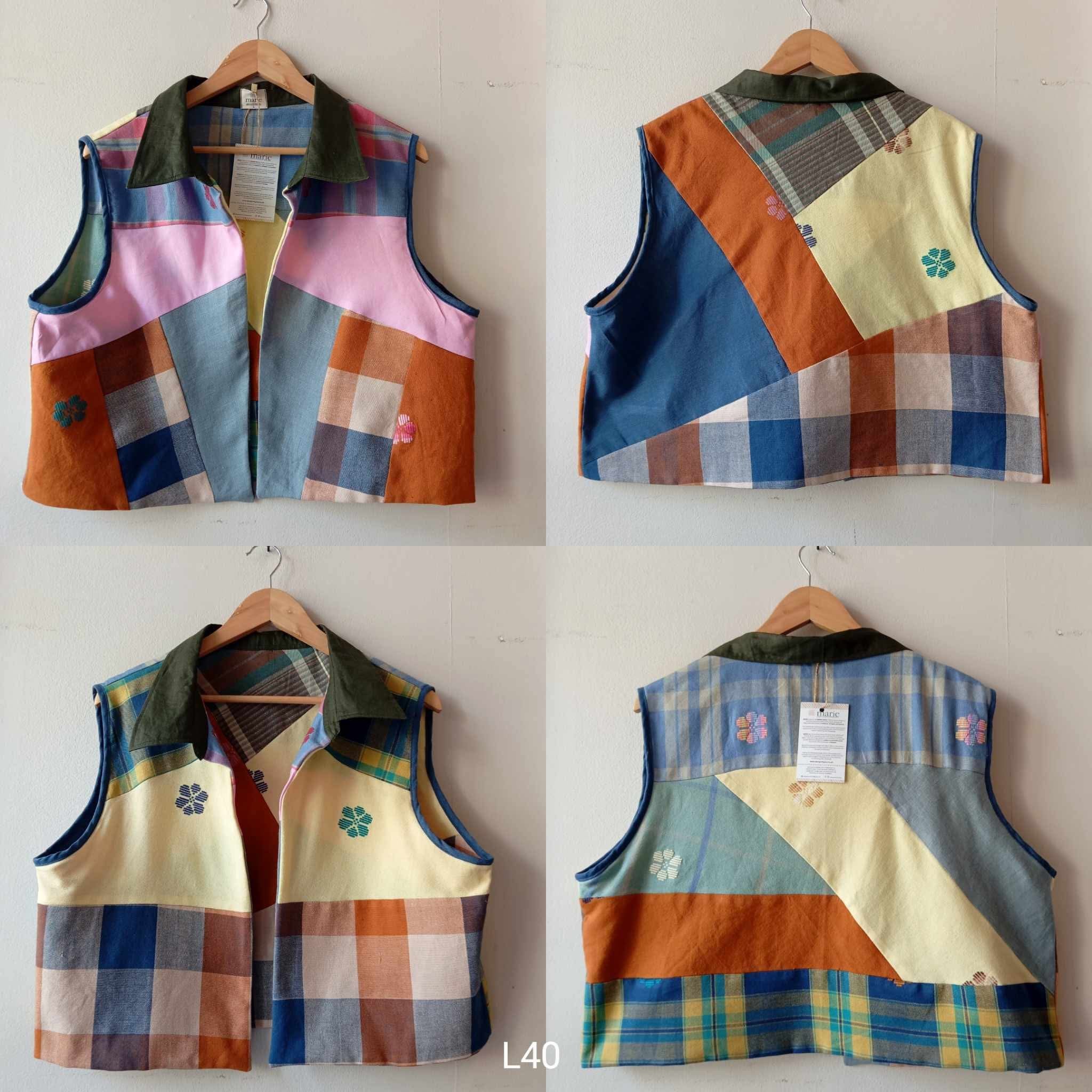 MASINING V1: REVERSIBLE L40 W/ DARK GREEN LINEN COLLAR