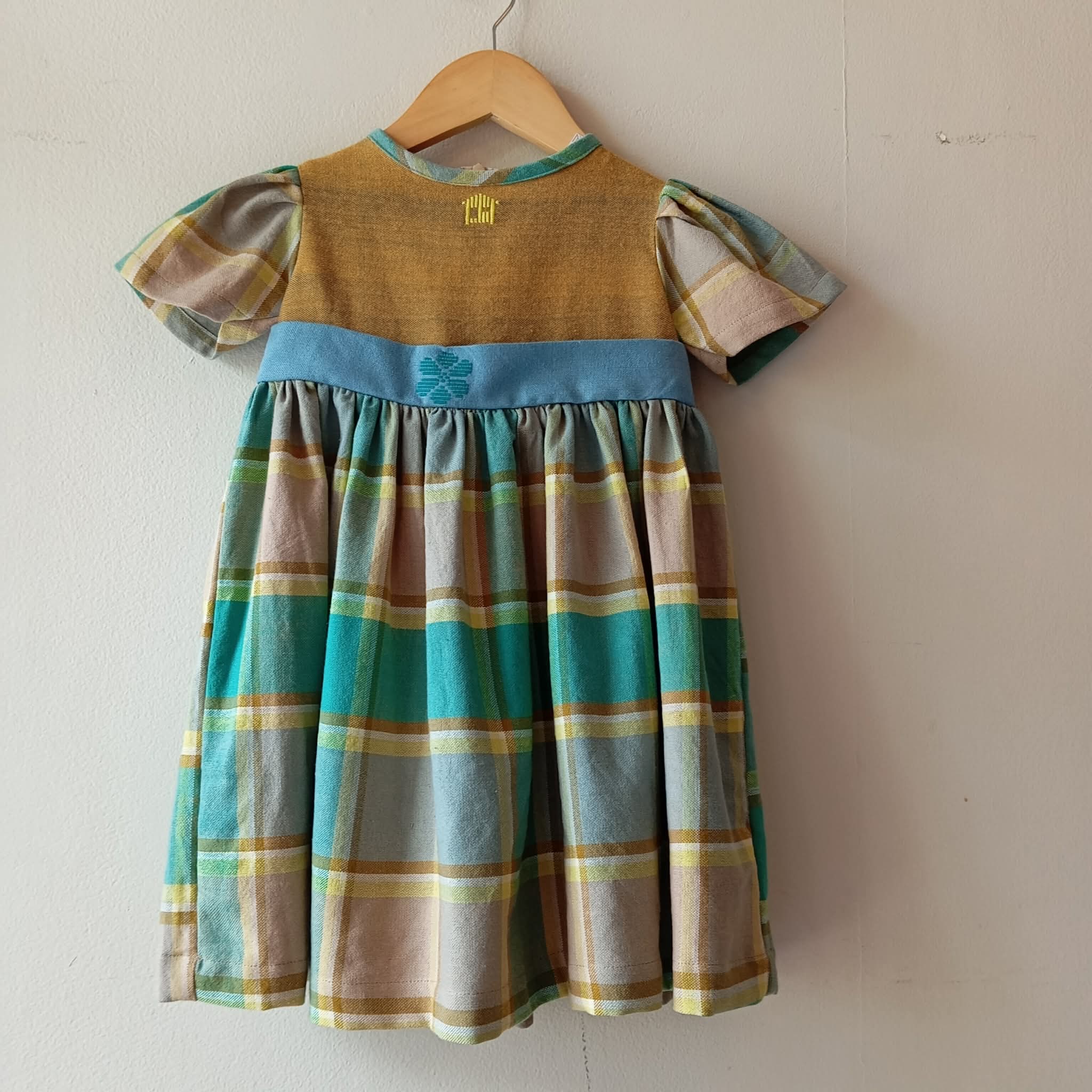 LITTLE MARIE: MUSTARD BAHAY KUBO W/ RACHELLE V1 SLEEVES & SKIRT