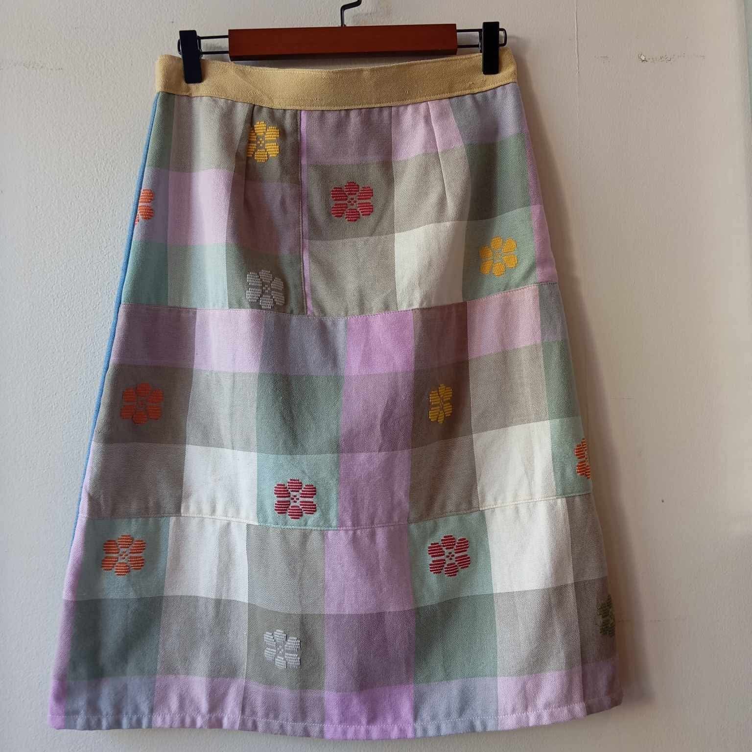 SKIRT: CHESKA W/ DENIM COTTON BACK
