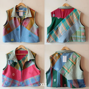 MASINING V1: REVERSIBLE XL1 W/ FROSTY GREEN LINEN COLLAR