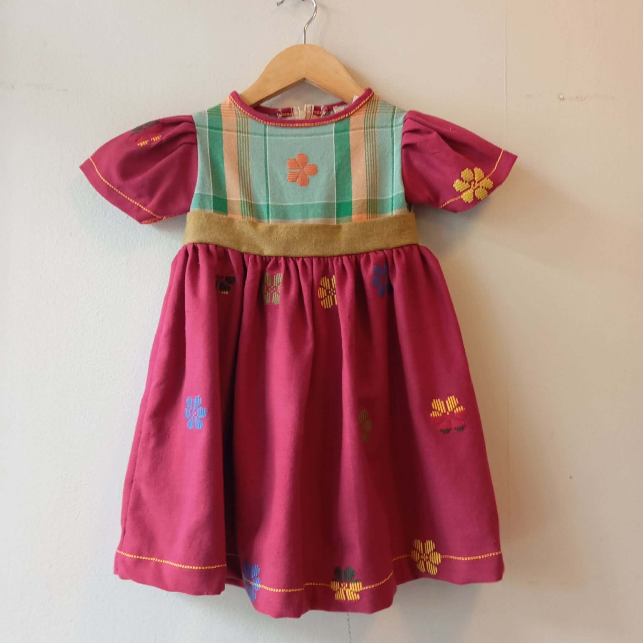 LITTLE MARIE: DIANA W/ RED BUD FLOWERS SLEEVES & SKIRT