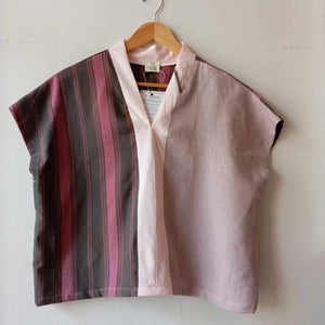 TINGADLAW: MIX ADRIANA / WOODROSE LINEN W/ PINK LINEN BIAS