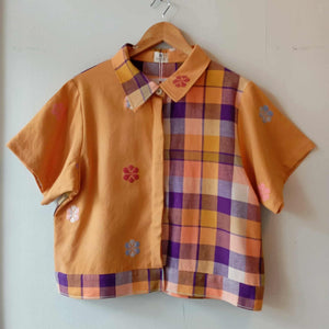 MARIKIT: MIX ORANGE FLOWERS / NINA W/ ORANGE FLOWERS SLEEVES