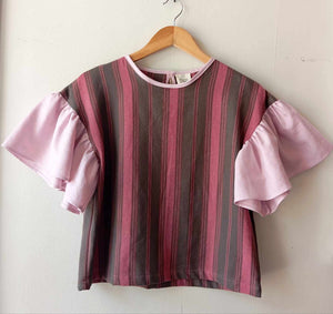 CORAZON: ADRIANA W/ LAVENDER LINEN SLEEVES