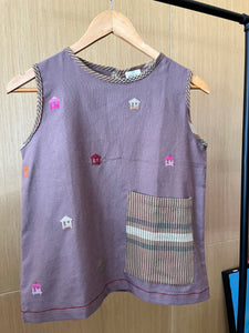 SLEEVELESS: New brown mini BK w/ rona pocket