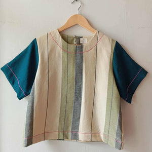 CLASSIC V2: AMARA W/ LYONS BLUE LINEN SLEEVES – DESIGNS BY MARIE