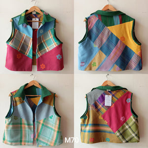 MASINING V1: REVERSIBLE M70 W/ DARK GREEN FLOWERS COLLAR