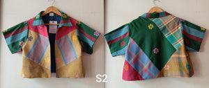 MALAYA COLLECTION: RETASO S2 W/ LIA FLOWERS SLEEVES & COLLAR