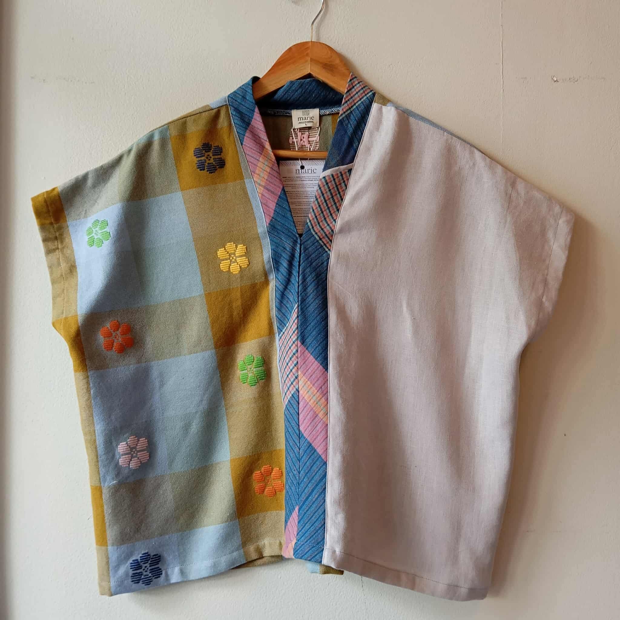 TINGADLAW: MIX RISA  / PALE LILAC LINEN W/ ROGELIA BIAS