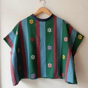 KASIYAHAN: LIA FLOWERS FULL W/ NAVY BLUE COLLAR