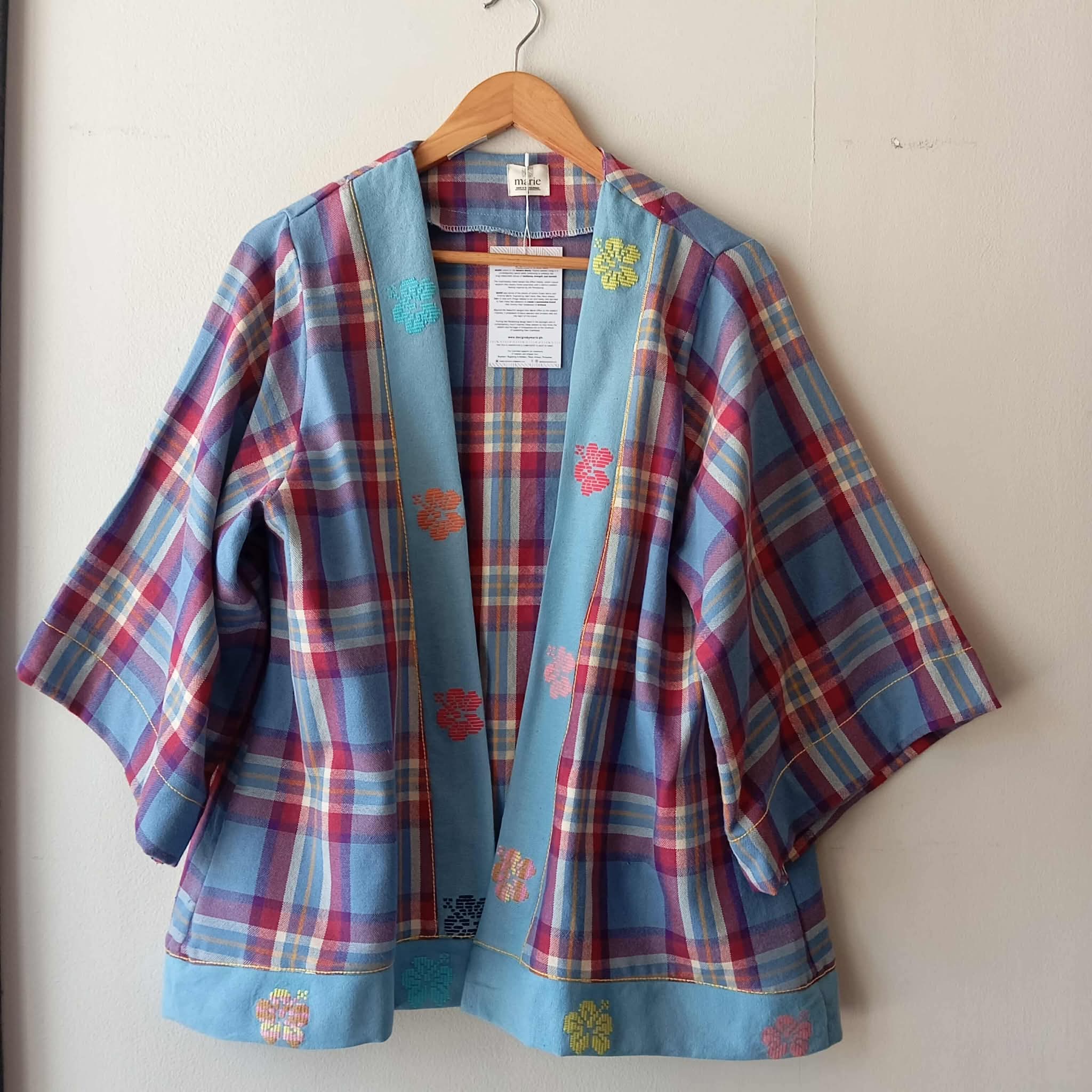 HAMILI: ERIKA FULL W/ BLUE GUMAMELA PIPING