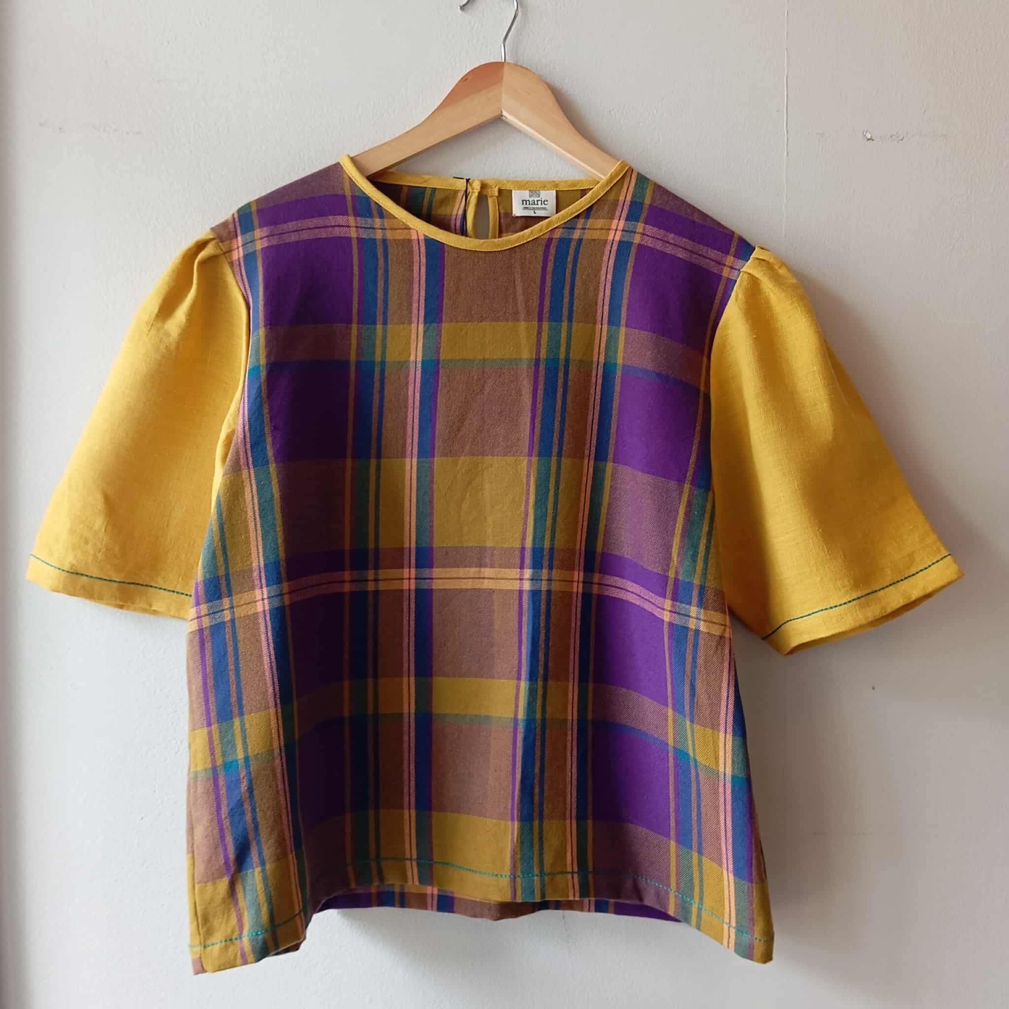 CLASSIC V1: LILY W/ MIMOSA YELLOW LINEN SLEEVES