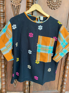 MASIGLA: BLACK FLOWERS / JACINTA SLEEVES (customized)