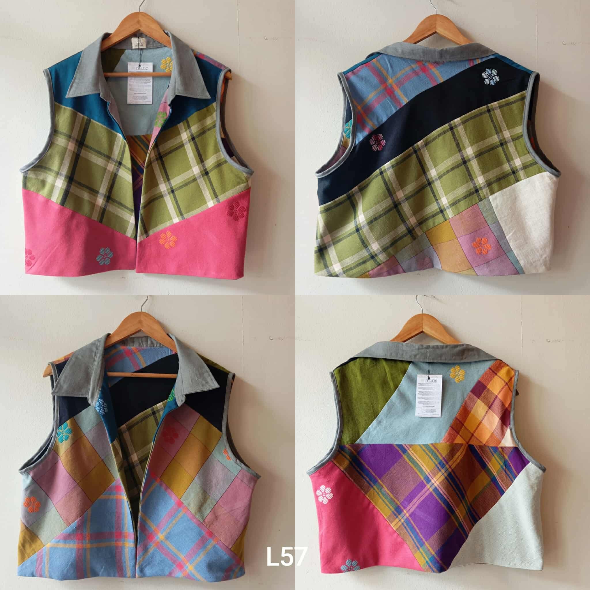 MASINING V1: REVERSIBLE L57  W/ GREY LINEN COLLAR