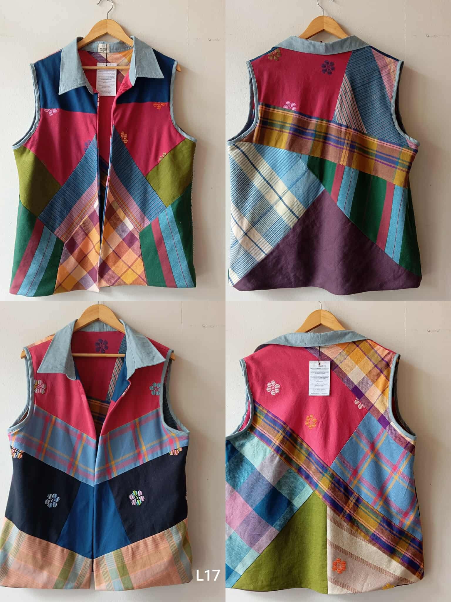Masining v2: REVERSIBLE L17 W/ WINTER SKY LINEN COLLAR
